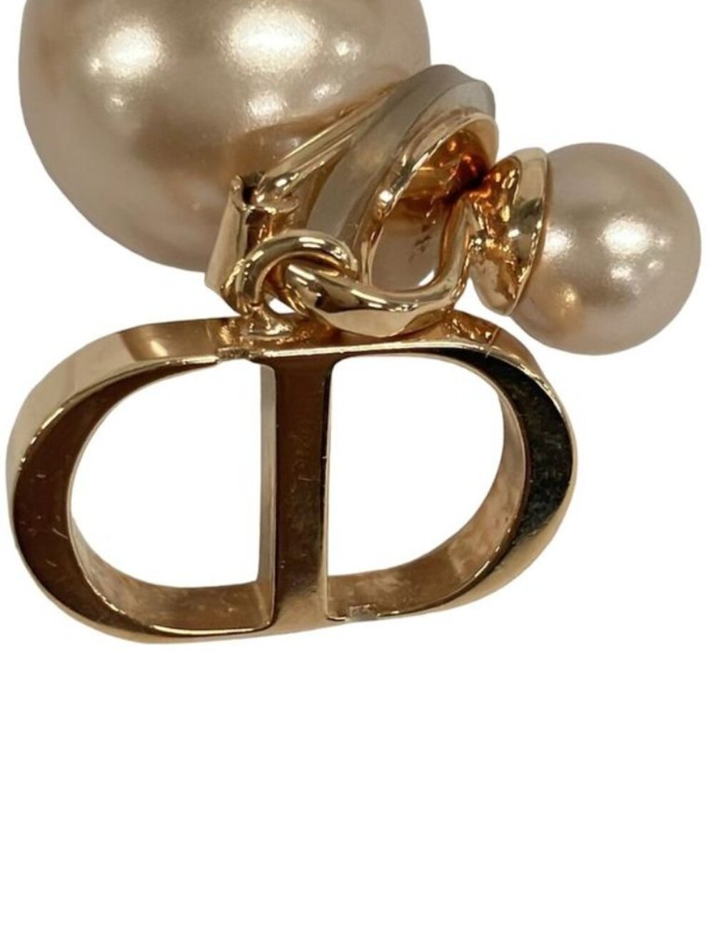 Dior Earrings Tribalesearrings Pink Gold Faux Pearl - Picture 5 of 5